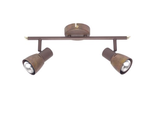 Brilliant 39513/56 - Traversa per faretti Lava, 2 punti luce, colore: Rame antico