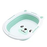 1. Lavabo portátil, el toque especial del baño del bebé al salir de viaje, limpio e higiénico, aseguró la madre.