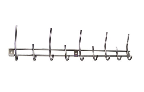 Edelstahl Garderobenleiste WG-9H Garderobenhaken Kleiderhaken Wandgarderobe - 3