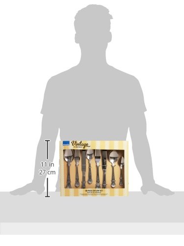 Amefa Vintage Kings 58 Piece 8 Person Luxury Cutlery Set - Gift Boxed
