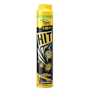 HIT Spray, Flying Insect Killer, Lime Fragrance (400ml) Mosquito & Fly Killer Spray, Instant Kill, Deep-Reach Nozzle