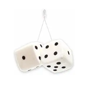 Benjoy White Dice Hanging Car Perfume for Hyundai i20 Active