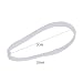Senkary 1200 Pieces Clear Rubber Hair Bands Hair Elastics Ties Bands for Girls Hair