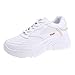 Produktbild iHAZA Schuhe Frauen Weiß Casual Sport Outdoor Wanderschuhe Mid Lace Up Mädchen Schuhe Sneaker