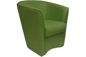 LIBEROSHOPPING.eu - LA TUA CASA IN UN CLIK Schlafzimmer Sessel aus Valentina Öko-Leder mit hoher Qualität gepolstert (grüner Farn)