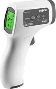 Intex Non-contact FDA Approved Digital Infrared Thermometer Temperature Gun -32?C to 42?C(89.6-109.4?) with LCD Display (white grey)