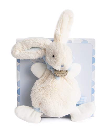 Preisvergleich Produktbild Doudou et Compagnie DC2121 Stofftier Häschen Bonbon, Aktivitätsspielzeug, Blau