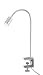 Produktbild 6,5W LED Klemmleuchte Flux, 1er Spot mit Schalter und Flexarm, Chrom