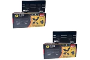 SATENCO LOT 2 x RP2 Répulsif Ultrasons Anti Rongeurs Rats Souris Chauve Souris Puces Tiques Araignées sur 325m2