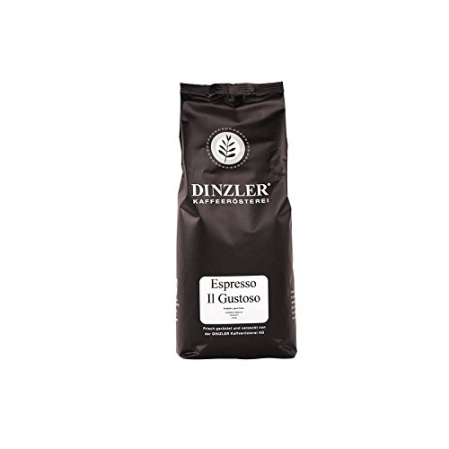 Dinzler Kaffeerösterei - Espresso Il Gustoso - Espresso, Café, Gourmet Kaffee, als ganze Bohne (1kg ganze Bohne)