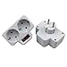 Produktbild HshDUti Eu-stecker 16A 250 V Socket Tragbare Heimreise 1- bis 2-Wege-netzteil Steckdose White EU Plug