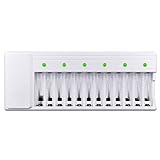 Art: Elektrisch Lopbinte Universal Ladeger？t 12 Slots Led Display Smart Intelligentes Ladeger？t Für Aa/AAA Nicd Nimh Wiederaufladbare Batterie (Eu Stecker)