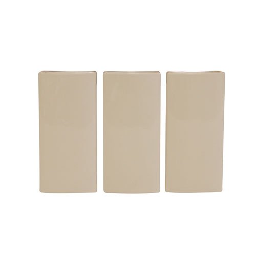 3 Stück KAMINO TREND (820395) - Heizungsverdunster, Heizkörperverdunster, Luftbefeuchter, Keramik, weiß