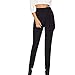 Produktbild Damen Bogen Neun-Punkte-Hose -Frauen-beiläufige Bogen-Hosen-Damen-lose Hosen-Retro Gestreifte Baumwolle Leinenhose Neun Punkte Harem Hosen Striped Pants Fashion stück Overall(Schwarz,XL)