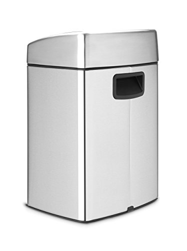 Touch Bin 10 L rechteckig mit Kunststoffeinsatz / Matt Steel Fingerprint proof - 9