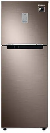 Samsung 253 L 2 Star Inverter Frost-Free Double Door Refrigerator (RT28T3722DX/HL, Luxe Brown, Convertible)