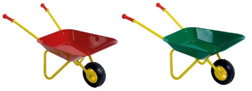Bieco 06005058 – Metallschubkarre, rot/grün - 3
