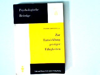 Zur Entwicklung geistiger Fähigkeiten