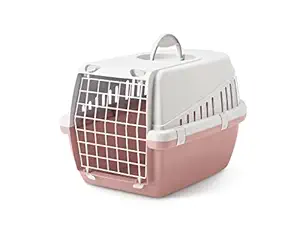 Savic Dog Carriers Carriers and Travels Trotter 1 Light Grey (Color: Ash Rose) (L 33 cm x B 49 cm x H 30 cm)