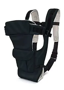Honey Boo Baby Carrier 4 in 1 Carry Bag Baby Carrier Cuddler (BH) Baby Carrier (Front Carry Facing Out) (Black)