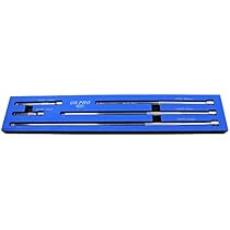 BlueSpot 5pc 3/8" Drive Socket Extension Bar Set - Extra Long: 100, 150, 350, 450, 600mm - Mechanics Tool Set