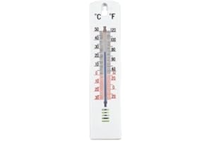 Guilty Gadgets ® - Indoor Outdoor Wall Thermometer - House Garden Car Office Garage