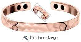 "Hammered" Magnetic Bracelet Ring Combo, Free Magnetic Ring With Bracelet.