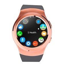 Swiss-pro - Reloj Inteligente Vernier smartwatch Dorado Oro BT 4.0/Tarjeta sim/pulsometro/podometro