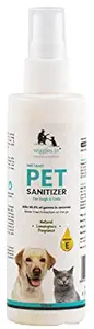 Wiggles Pet Sanitizer Spray Dogs Cats, 100ml - Vet Approved Kills Germs Instantly - Holy Basil, Lemongrass, Lavender, Aloe Barbadensis Extract