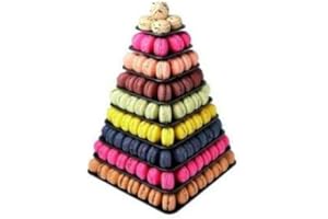 MATFER PYRAMIDE A MACARONS CARREE NOIRE 9 PLATEAUX