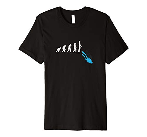 Tauchen Schwimmen Feiertag Urlaub Meer GeschenkeEvolution Ocean Sea Lake Diving Diver Swimming Gift T-Shirt