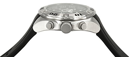 Invicta Men's Quartz Watch with Black Dial Chronograph Display and Black PU Strap 21563