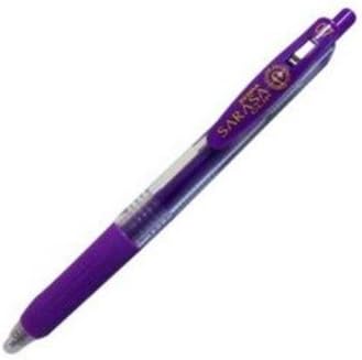 Zebra Sarasa SE Gel Retractable Rollerball Gel Pen Medium Violet Ref 46580 [Pack 12]