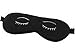 Double Sided Silk Eye Mask Lovely Personality Eyeshade Sleep Eye Mask Black Eyes