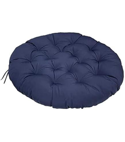 Cuscino Rotondo Per Sedia 30x30x8cm - Blu Marino - Morbido E Lavabile - Foto 6