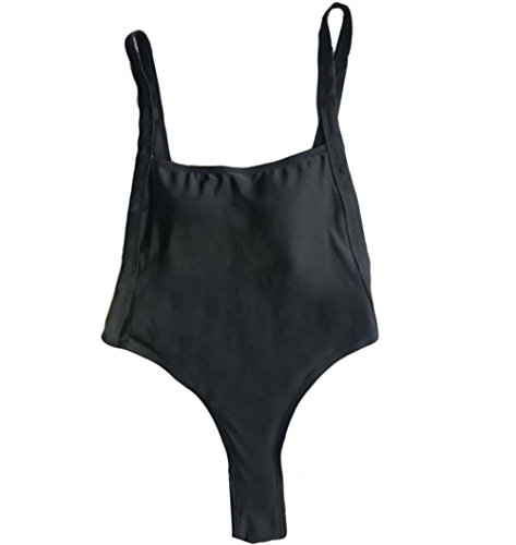 Traje de baño, ❤Ba Zha Hei Bikini Bañador Mujer de One Piezas Bañadores empujan hacia arriba del bikini de Tanga trajes de baño deportivo natacion Baño de mar de mujer (S, Negro)