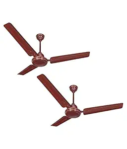 Activa 1200 MM High Speed 390 RPM BEE Approved 5 Star Rated Pure Copper Bold Ceiling Fan Brown-2 Year Warranty Pack of 2