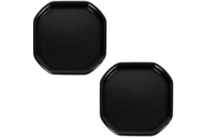 JMS we create smile - (Set of 2) Small Plastic Mixing Tray Sand Water Play Equipment Pool Pit Tray | Water Game Garden Beach Tuff Tray - Kids Messy Play Tray - 70x70CM (Black)