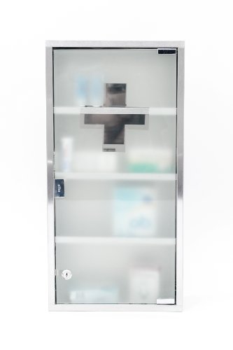 Intercube 75x30cm Design Medizinschrank Arzneischrank Edelstahl XXXL - 4