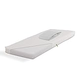 Baby Schaumkernmatratze 40 x 90 weiß + Frottee Spannbetttuch 40 x 90 weiß