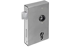 HEUNERT Schlosskasten blank mit Einsteckschloss verzinkt Edelstahlstulp 30mm L+R Dorn 60mm