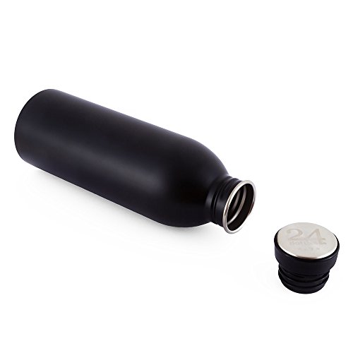 24Bottles – Edelstahlflasche – Trinkflasche – Be Urban, Be Green Edition – Tuxedo Black, 0.5Lt - 3