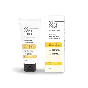 Deconstruct Niacinamide Brightening Face Cream | 5% Niacinamide + 1% Kojic Acid + 5%VitaminC + VitaminE| Face Cream For Dark Spots and Uneven Skin Tone | 50 gm