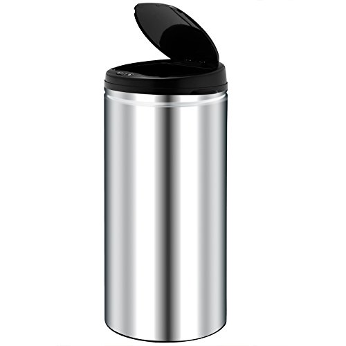 Abfalleimer / Mülleimer, automatisch, mit Bewegungssensor, Edelstahl, 56 l - 2