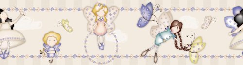 Graham & Brown Selbstklebend-Borte "Heirloom Border" Kollektion Kids@Home IV, mehrfarbig, 70-112