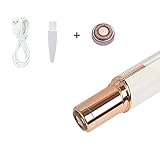 Rechargeable Facial Hair Remover for Women with 1 Replacement Head, Hair Removal, Painless Hair Remover Safe with USB Cable