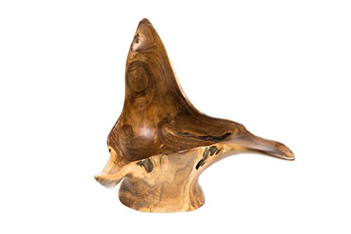 WINDALF Rustikale Holz Schale ~ FENJA ~ h: 19 cm – Handgearbeitet – vielseitig verwendbar – Wurzelholz (s190) - 5