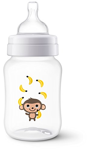 Philips Avent Anti-Kolik Klassik+ Flasche SCF574/11, 1er-Pack, Affe, 260 ml - 2