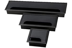 DIANSA Kabeldurchführung in 2 Farben und 7 Längen (80x80mm schwarz)