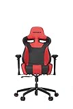 Vertagear Siége Gaming, Faux Cuir, Noir/Rouge